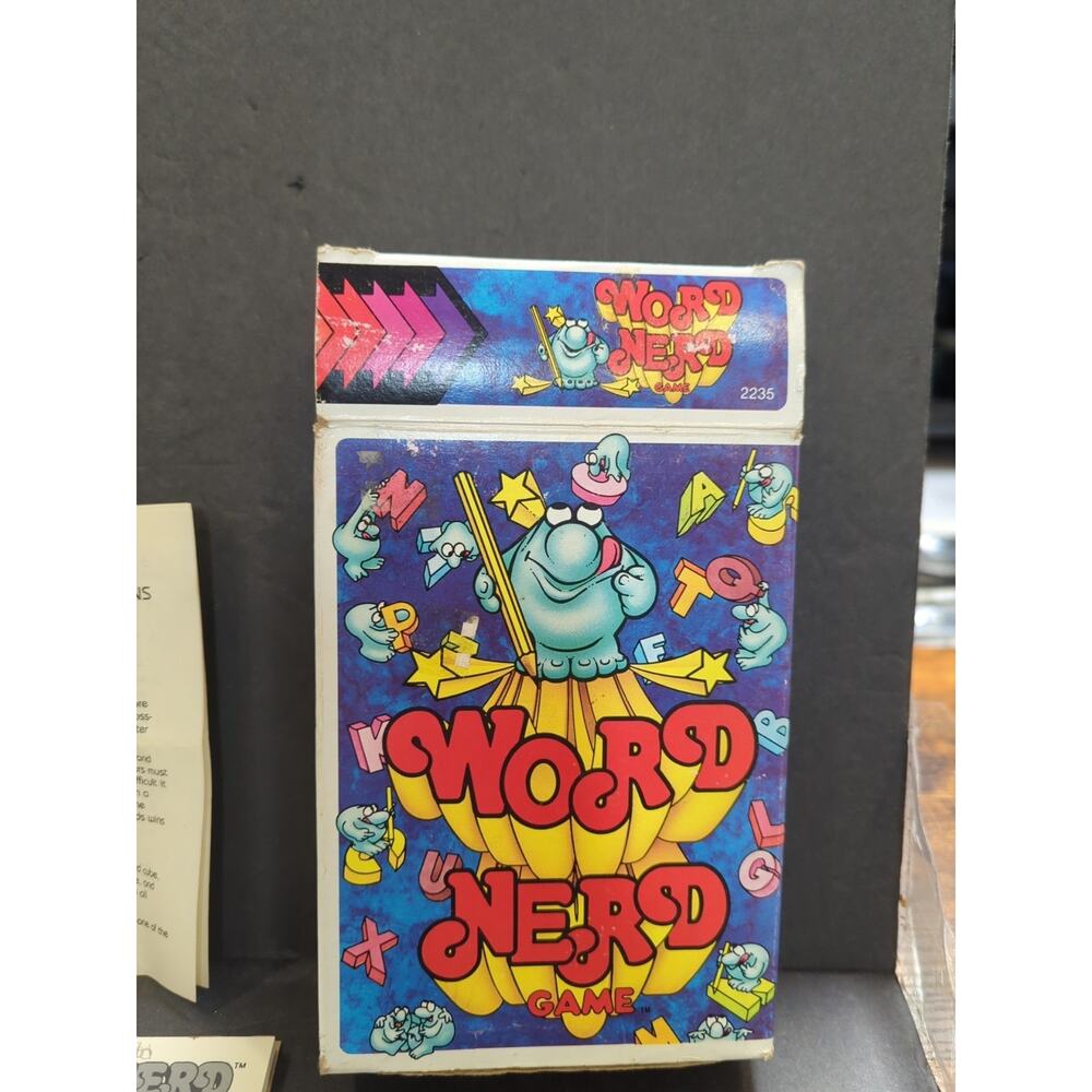 VINTAGE 1979 HASBRO WORD NERD GAME #2235‎ & INSTRUCTION BOOKLET Complete.
